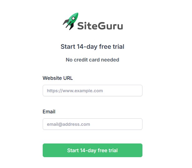 Siteguru Lifetime Free Trial
